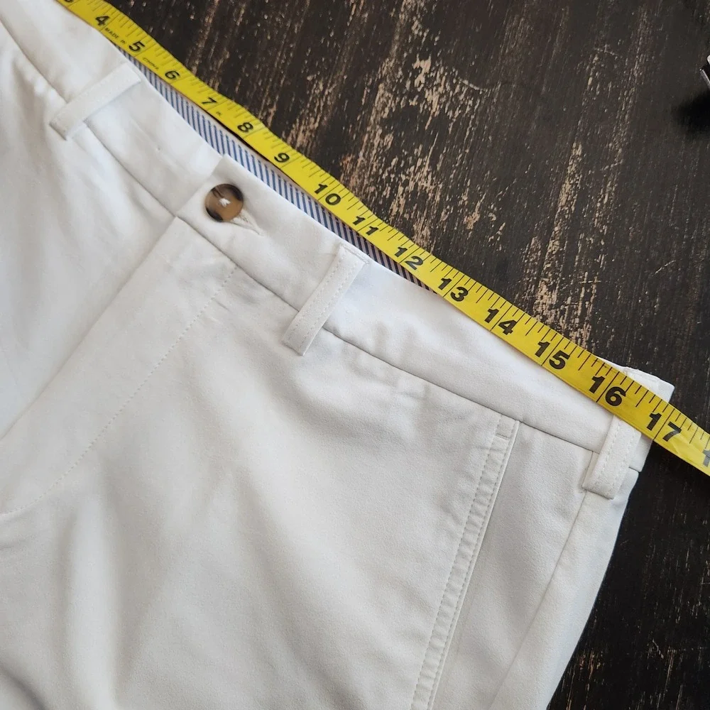 Donald Ross Mens Size 34 White Walker II Golf Shorts Performance Stretch NEW